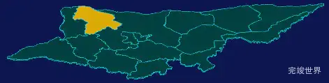 threejs赤峰市翁牛特旗geoJson地图3d地图红色描边闪烁警报